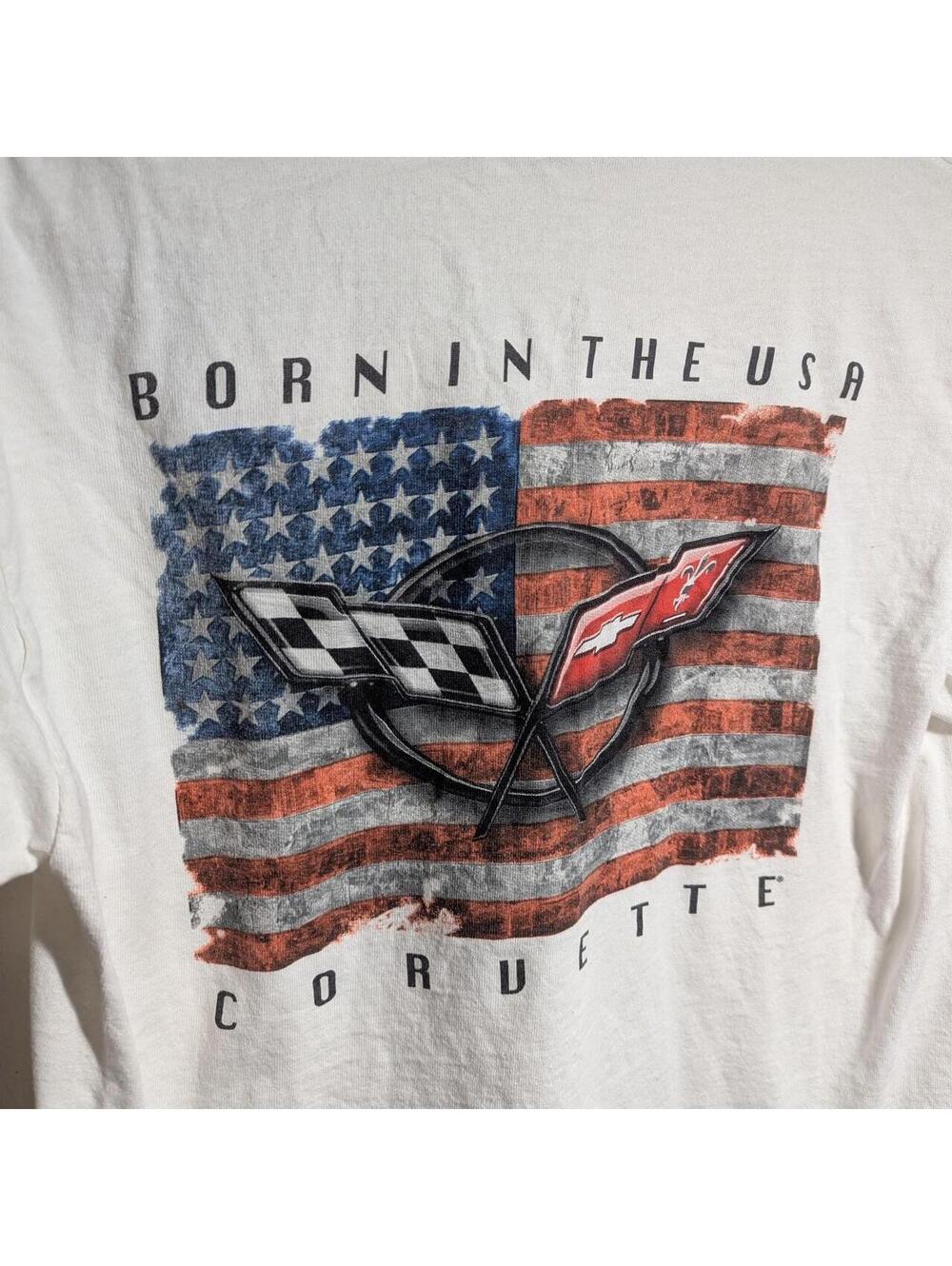 Vintage Corvette Born in the USA Graphic T-Shirt